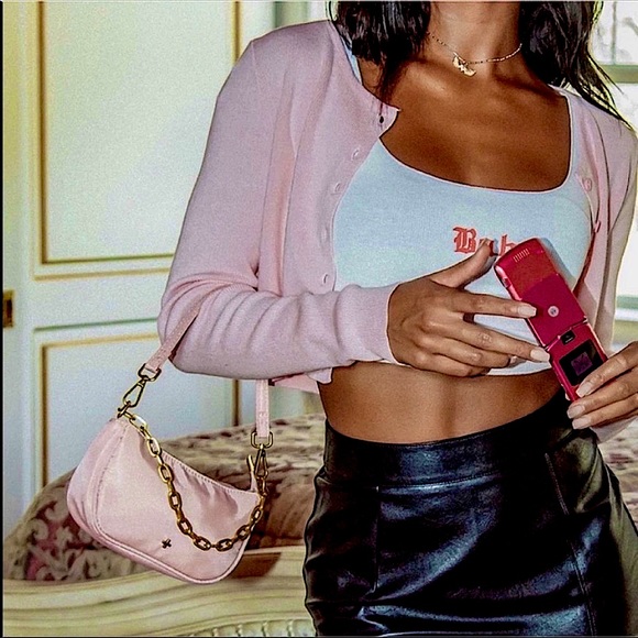 Princess Polly Handbags - Princess Polly Portia Nylon Mini Purse by Peeta and Jain in Baby Pink